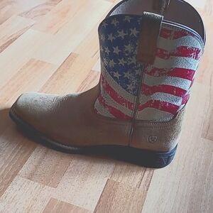 Ariat Kids' American Flag Cowboy Boots - Brown